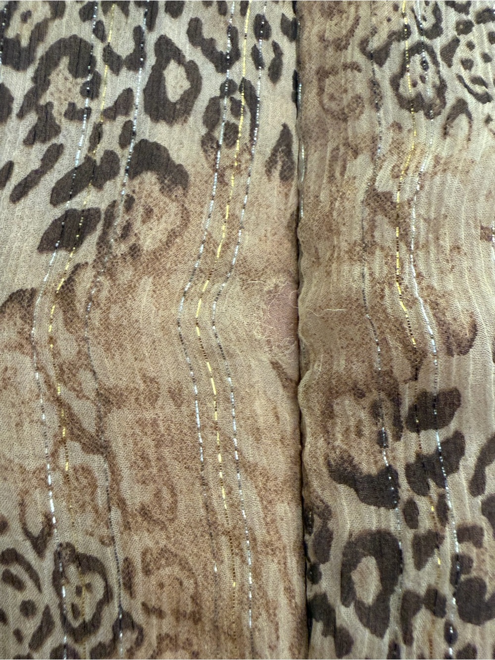 Kay Unger Blush/Gold‎ Beaded Silk Metallic Chiffon Goddess Gown Altered to Sz 4 - Picture 7 of 12